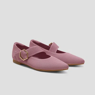 Vivaia Pointed-toe Mary-jane Flats (maria) In Pink