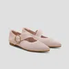 Vivaia Pointed-toe Mary-jane Flats (maria) In Pink