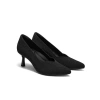 Vivaia Pointed-toe Mid Heels In Black
