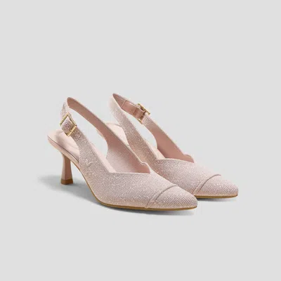 Vivaia Pointed-toe Slingback Sandals (addison) In Neutral