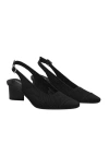 Vivaia Pointed-toe Slingback Sandals In Black