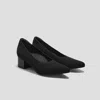 Vivaia Pointed-toe Stress Free Chunky Heels (georgia) In Black