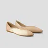 Vivaia Pointed-toe V-cut Flats (valencia 2.0) In Nude
