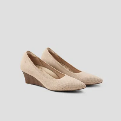 VIVAIA POINTED-TOE WEDGE (ARIA WEDGE PRO)|ALMOND|EU 39.5
