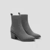 Vivaia Pointed-toe Western Ankle Boots (whitney) In Gray