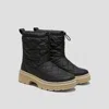 Vivaia Quilted Waterproof Puffertherm Warm Boots In Black