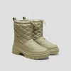 Vivaia Quilted Waterproof Puffertherm Warm Boots (theo) In Green
