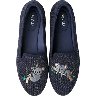 Vivaia Round-toe Embroidered Loafers
