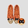 Vivaia Round-toe Embroidered Loafers (audrey) In Orange