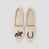 Vivaia Round-toe Embroidered Loafers (audrey) In White