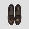 Vivaia Round-toe Embroidered Loafers (audrey) In Brown