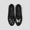 Vivaia Round-toe Embroidered Loafers (audrey) In Black