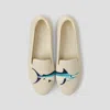 Vivaia Round-toe Embroidered Loafers (audrey) In White