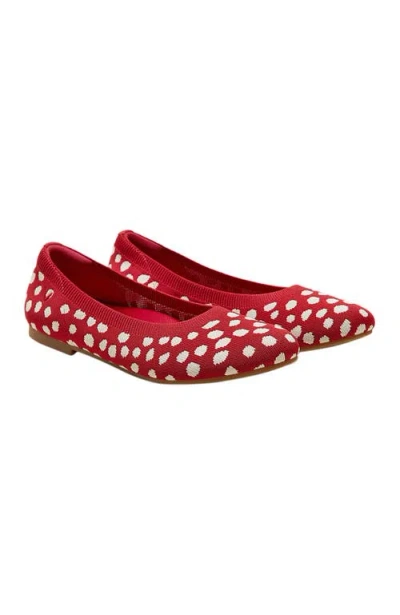Round-toe Flats In Red from VIVAIA