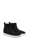 Vivaia Round-toe Hidden Wedge Sneakers In Black