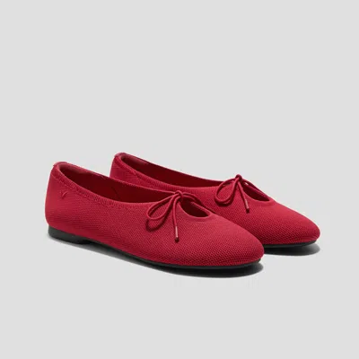 Vivaia Round-toe Lace-up Flats (camora)|ruby  Red|us 11