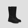 Vivaia Round-toe Mid-calf Biker Boots (faith) In Black