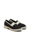 Vivaia Round-toe Platform Chunky Heel Loafers