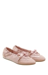 Vivaia Round-toe Satin Sneakerina In Pink