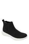 Vivaia Round-toe Slip-on Sneaker Boots In Black