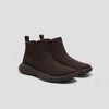Vivaia Round-toe Slip-on Sneaker Boots In Brown