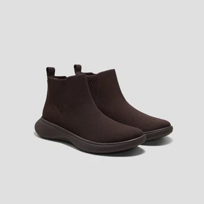 Vivaia Round-toe Slip-on Sneaker Boots In Brown