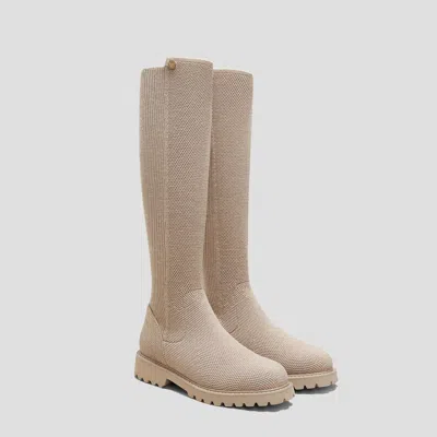 VIVAIA ROUND-TOE STRETCHY WOOL KNEE-HIGH BOOTS (FILIPA)