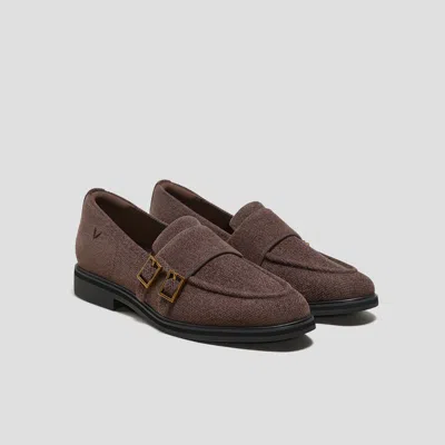 Vivaia Round-toe Velvet Penny Loafers (luciana)|dark Chocolate Velvet|us 11 In Multi