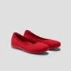 Vivaia Round-toe Walking Flats (claire Walker) In Red