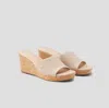 Vivaia Round-toe Wedge Sandal (stacey) In Neutral