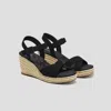 Vivaia Round-toe Wedge Sandals (sally Pro) In Black