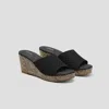 Vivaia Round-toe Wedge Sandals (stacey Pro) In Black