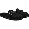 Vivaia Round-toe Wool Slippers In Black