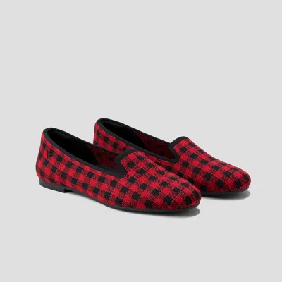 Vivaia Round-toe Woven Knit Loafer (audrey) In Red