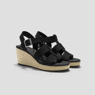 Vivaia Round-toe Slingback Wedge Sandals (skyler)|black|us 10.5
