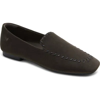 Vivaia Siena Velvet Whipstitched Loafers In Brown