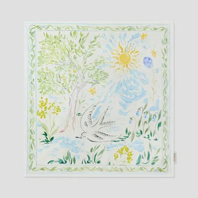 Vivaia Silk Scarf (alizee)|cream-french Floral Pnt| In Multi