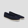 Vivaia Square-toe All-day Standing Flats (mabel) In Blue