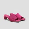 Vivaia Square-toe Block Heel Sandals (jade Pro) In Pink