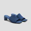 Vivaia Square-toe Block Heel Sandals (jade Pro) In Blue