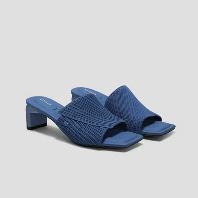 Vivaia Square-toe Block Heel Sandals (jade Pro) In Blue
