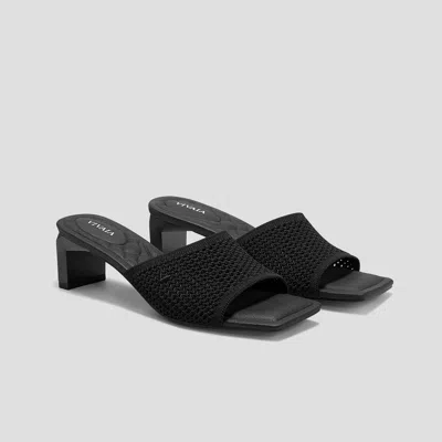 Vivaia Square-toe Block Heel Sandals (juliet Pro) In Black