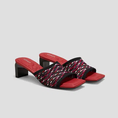 Vivaia Square-toe Block Heel Sandals (juliet Pro) In Multi