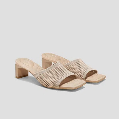 Vivaia Square-toe Block Heel Sandals (juliet Pro) In Nude