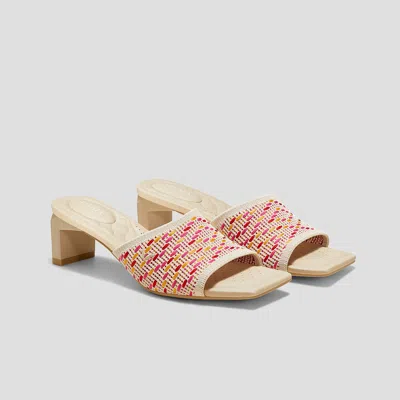 Vivaia Square-toe Block Heel Sandals (juliet Pro) In Nude