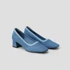 Vivaia Square-toe Chunky Heels (melody) In Blue