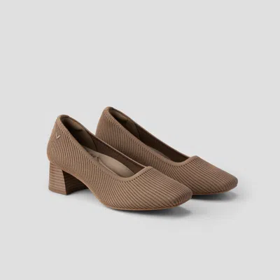 Vivaia Square-toe Chunky Heels (melody Pro) In Brown