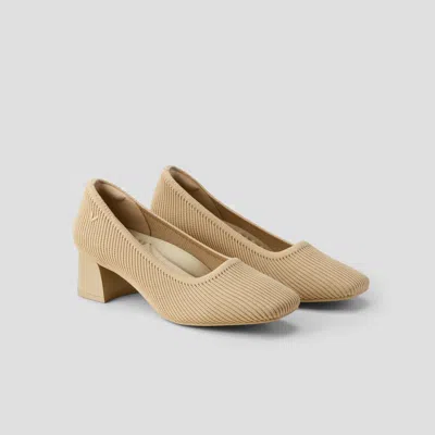 Vivaia Square-toe Chunky Heels (melody Pro) In Neutral