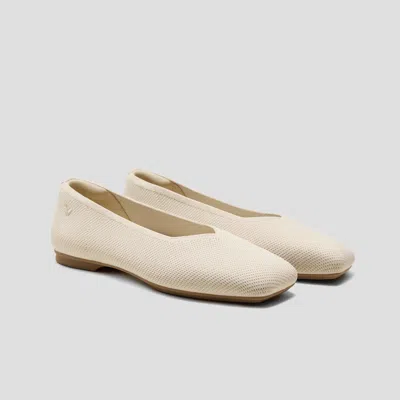 Vivaia Square-toe Margot™ V-cut Flats (margot™ 3.0)|cream Ivory|us 11 In Neutral