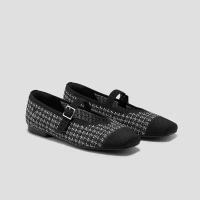 Vivaia Margot Mary-jane Square-toe Ballet Flats In Black